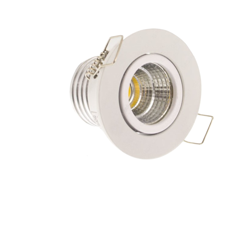 Faretto LED Rotondo da Incasso Bianco 3W | CCT Selezionabile 3000K-4000K-6500K IP20