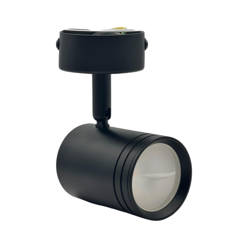 Portafaretto Rotondo Universo P28-GU10-N per Faretto LED Spotlight GU10 – Testina Orientabile, Colore Nero