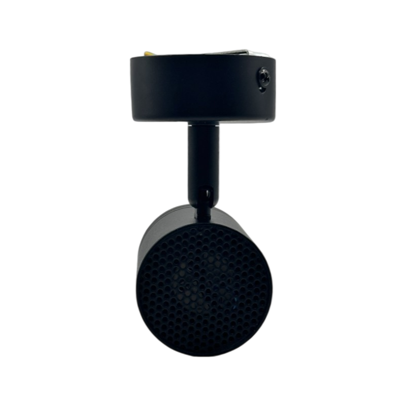 Portafaretto Rotondo Universo P28-GU10-N per Faretto LED Spotlight GU10 – Testina Orientabile, Colore Nero
