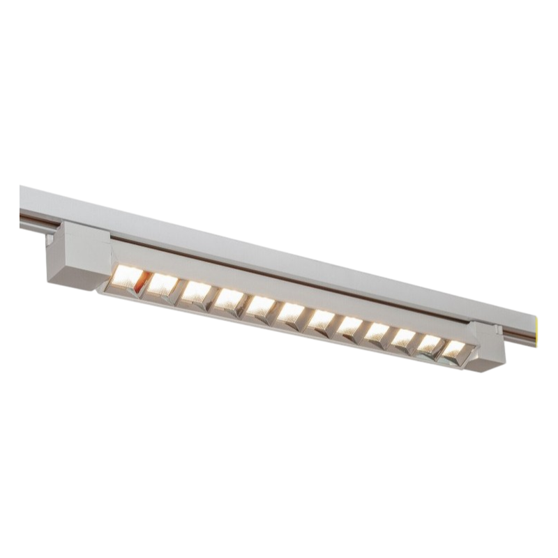Track Light Faretto Lineare LED SMD Universo PST-47-N – 26W, 38°, per Binario Elettrificato Monofase, Colore Bianco