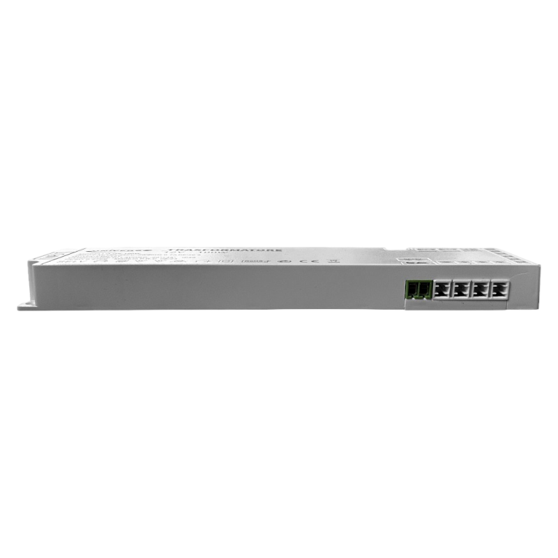 Alimentatore switching DC 12V 100W 8.33A con 11 uscite e 3 ingressi sensore per strip LED, ideale per impianti di illuminazione LED e applicazioni professionali e domestiche