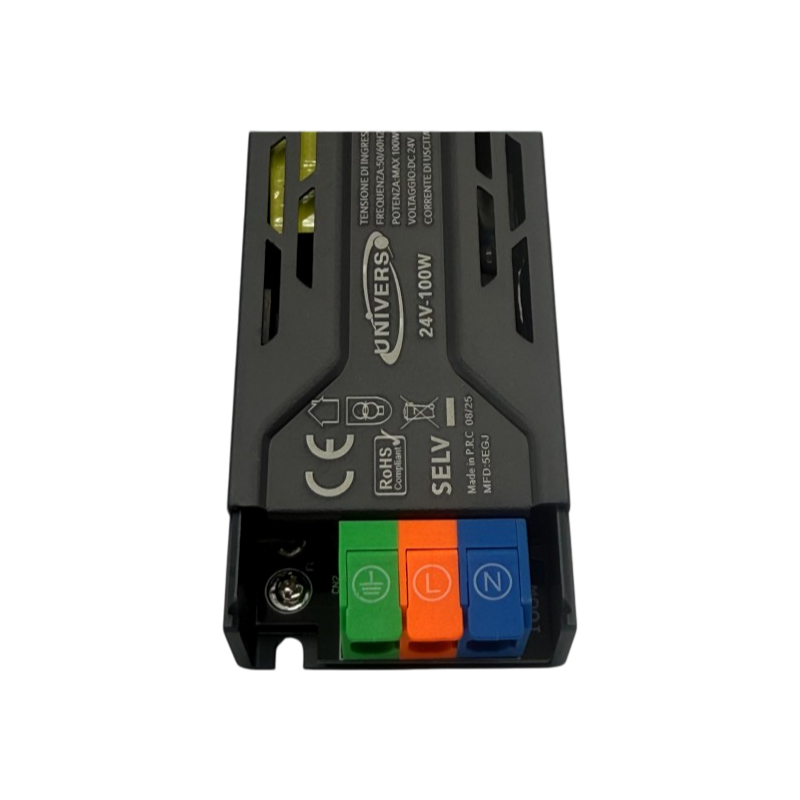 UNIVERSO RG-24V-100W Alimentatore switching dimmer con regolazione luminosità DC 24V 4.16A 100W IP20