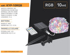 Striscia LED Natalizia Solare 10m con Pannello e Telecomando - immagine 10