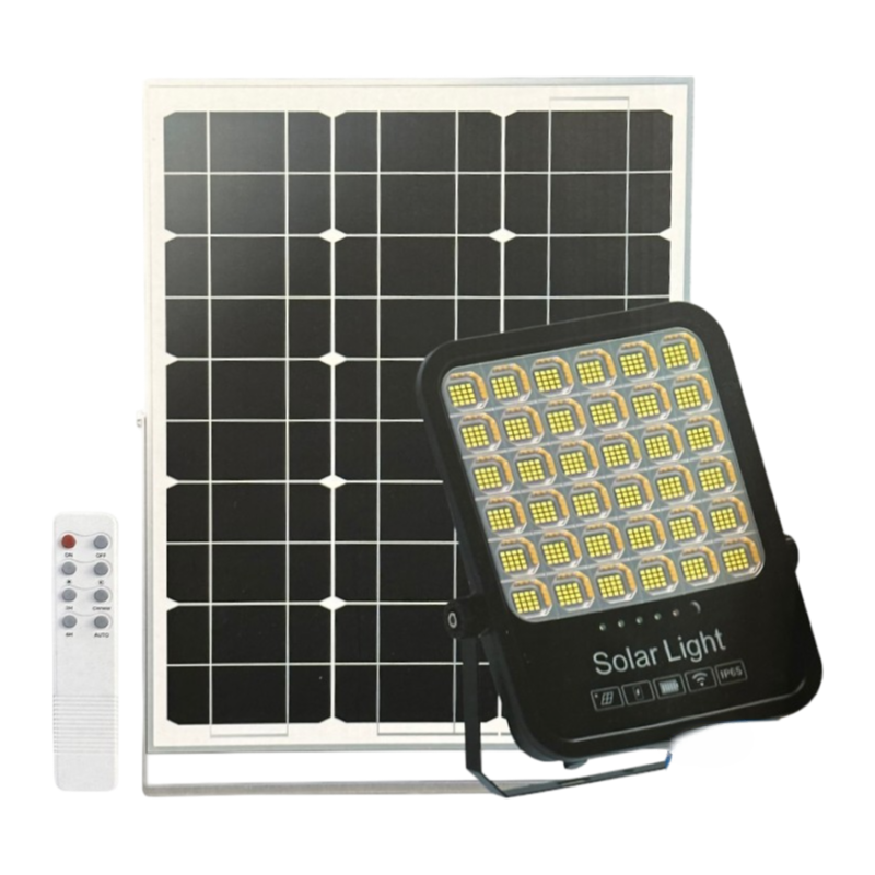 Proiettore LED Solare UNIVERSO RY-400W-3C | 4400 Lumen IP65 CCT 3in1 3000K-4000K-6500K con Pannello Solare e Telecomando