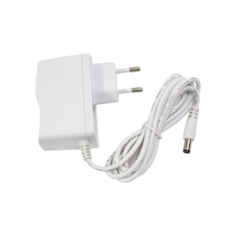 Alimentatore Switching DC 12V 1A 12W – per illuminazione LED e telecamere CCTV a circuito chiuso, colore bianco