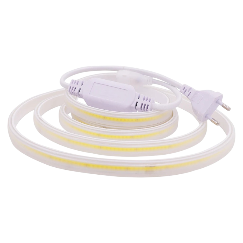 Cavo di Alimentazione con Raddrizzatore per Strip LED COB AC 220V | Larghezza 8mm