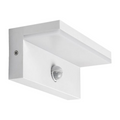 Applique LED da muro bianca 10W SMD con sensore di movimento PIR e CCT 3in1 selezione colore 3000K 4000K 6500K IP54 per esterno