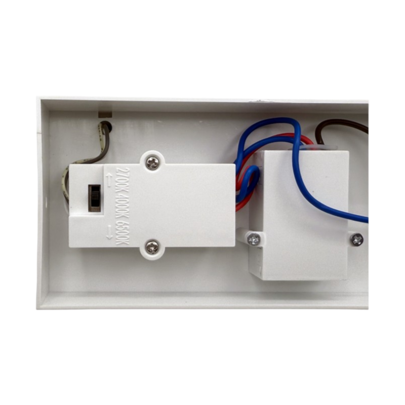 Applique LED da muro bianca 10W SMD con sensore di movimento PIR e CCT 3in1 selezione colore 3000K 4000K 6500K IP54 per esterno