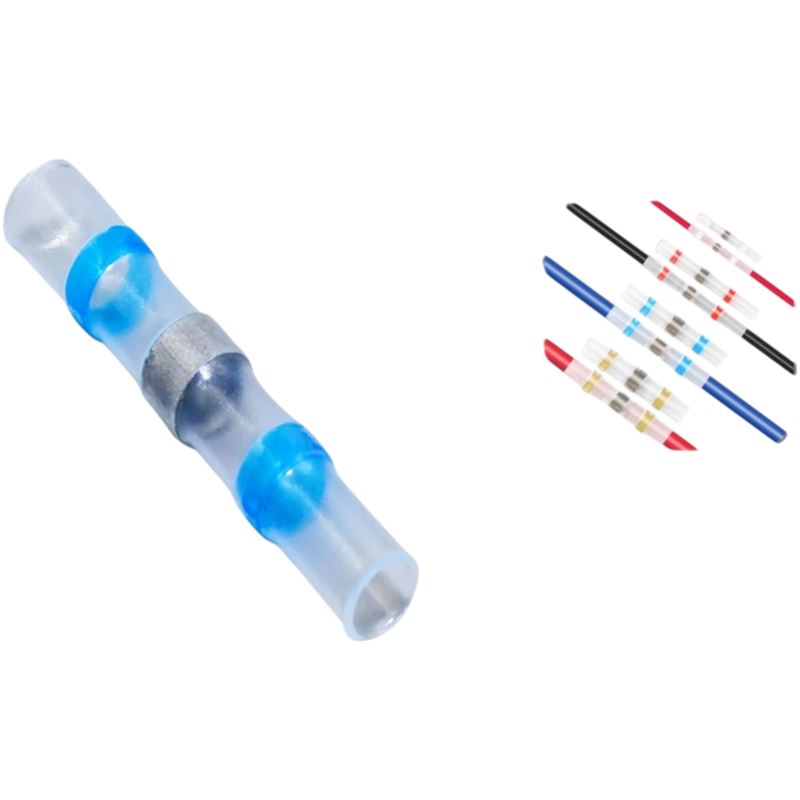 Confezione da 50 Pezzi – Connettore di Giunzione Isolato Autosaldante a Caldo per Cavi da 1,5 mm² a 2,5 mm² IP67