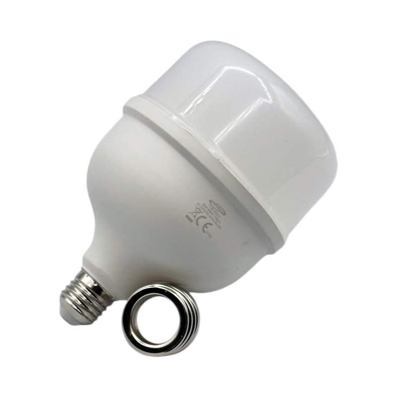 Lampadina SMD LED Universo T160-90W – Attacco E27 + Adattatore E40, Tubolare T160, 90W, 10.800 Lumen, CCT 3000K/4000K/6500K