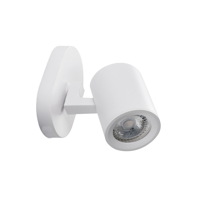 Portalampada Applique Wall Light a Soffitto con Testa Orientabile per 1 Lampadina GU10