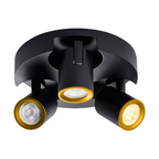 Portalampada Applique da Soffitto con 3 Teste Orientabili - immagine 4