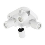 Portalampada Applique da Soffitto con 4 Teste Orientabili - immagine 2