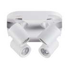 Portalampada Applique da Soffitto con 4 Teste Orientabili - immagine 3