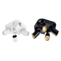 Portalampada Applique da Soffitto con 4 Teste Orientabili per Lampadine GU10