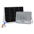Proiettore LED Solare UNIVERSO TK08-500W | 5000 Lumen IP65 Grigio con Pannello Solare e Telecomando