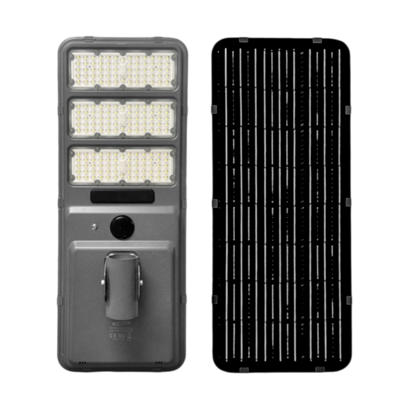 Lampione Stradale LED Solare UNIVERSO TR-600W | Equivalente 600W con Pannello Solare e Sensore Movimento IP65 - 6500K