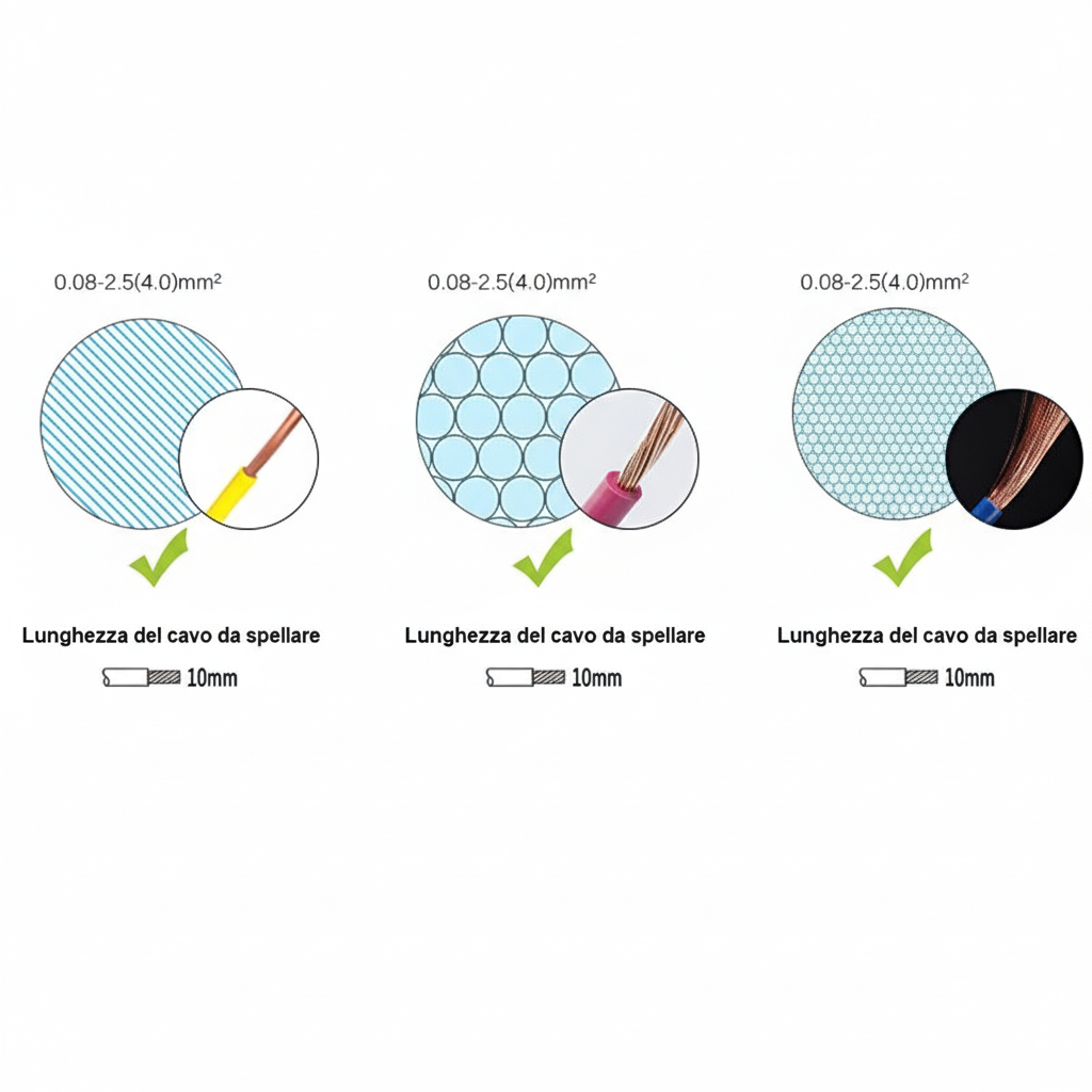 UNIVERSO Confezione da 5 Pezzi Morsetto Connettore Universale Multiplo a Connessione Rapida Senza Viti – 2 Poli in Ingresso e 4 Poli in Uscita