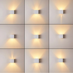 Applique Lampada da Muro Doppia LED COB 12W con Fascio - immagine 3