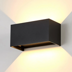Lampada Applique LED da Muro Nero Bianco Grigi 24W con