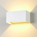 Lampada Applique LED da Muro Nero Bianco Grigi 24W con - immagine 2