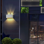 Lampada Applique LED da Muro Nero Bianco Grigi 24W con - immagine 4