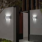 Lampada Applique LED da Muro Nero Bianco Grigi 24W con - immagine 5