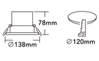 UNIVERSO P-120-3C Faretto da Incasso Orientabile COB LED 20W - immagine 5