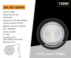 UNIVERSO HE-150W-N Campana LED UFO 150W Ultra Slim - Lampada - immagine 2