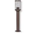 UNIVERSO PT-01C Lampioncino da Giardino in Alluminio Rosso Ruggine con Attacco E27 da Esterno IP54