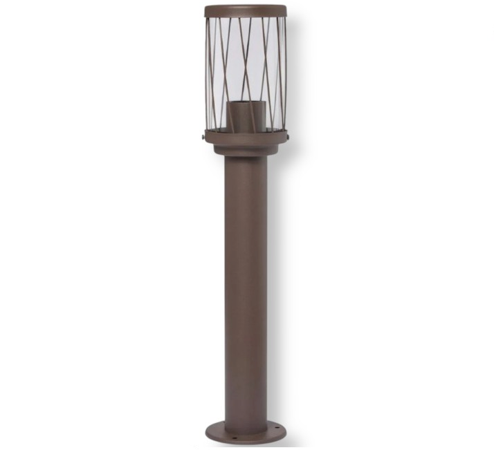 UNIVERSO PT-01C Lampioncino da Giardino in Alluminio Rosso Ruggine con Attacco E27 da Esterno IP54