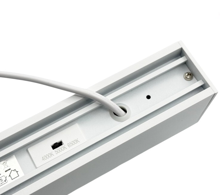 Lampadario LED Lineare Modulare 40W a Sospensione e Soffitto con CCT Selezionabile