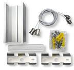 Lampadario LED Lineare Modulare 40W a Sospensione e Soffitto - immagine 3