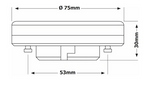 UNIVERSO GX53-10W-3C Lampadina LED SMD 10W Attacco GX53 con - immagine 2