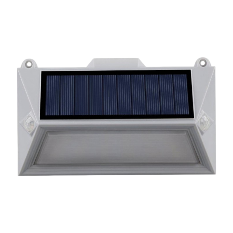 Applique LED Ricaricabile 3.6W con Pannello Solare – Doppio Sensore di Movimento e Crepuscolare, IP65 per Esterno