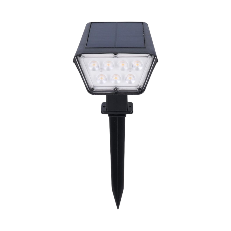 Faretto LED da Giardino Ricaricabile 3.5W con Pannello Solare – Con Picchetto, IP65 per Esterno