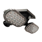 Faretto Doppio a LED da Giardino Snodabile 16W con Pannello - immagine 2