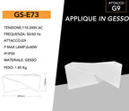 Portalampada Applique da Parete in Gesso - GS-E73 - immagine 4