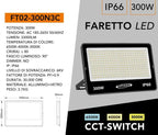 Proiettore LED Ultra Slim SMD UNIVERSO FT02-300N3C 300W - immagine 8