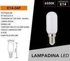Kit da 10 Pezzi Universo - Lampadina LED E14 4W, Tubolare - immagine 4