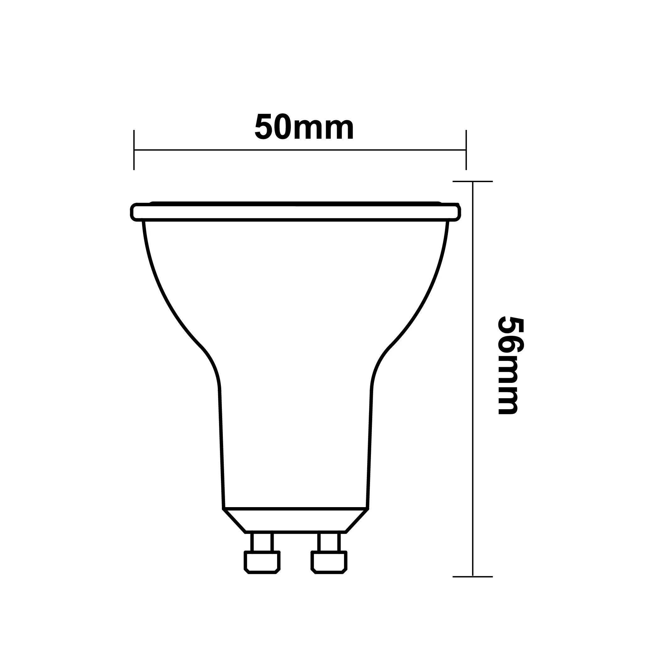 GU10-06-3C Lampadina Faretto LED 8W 710 Lumen Attacco GU10 con Switch CCT 3000K/4000K/6500K
