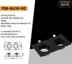 Portafaretto Doppio Rettangolare Orientabile da - P38-N2 - immagine 7