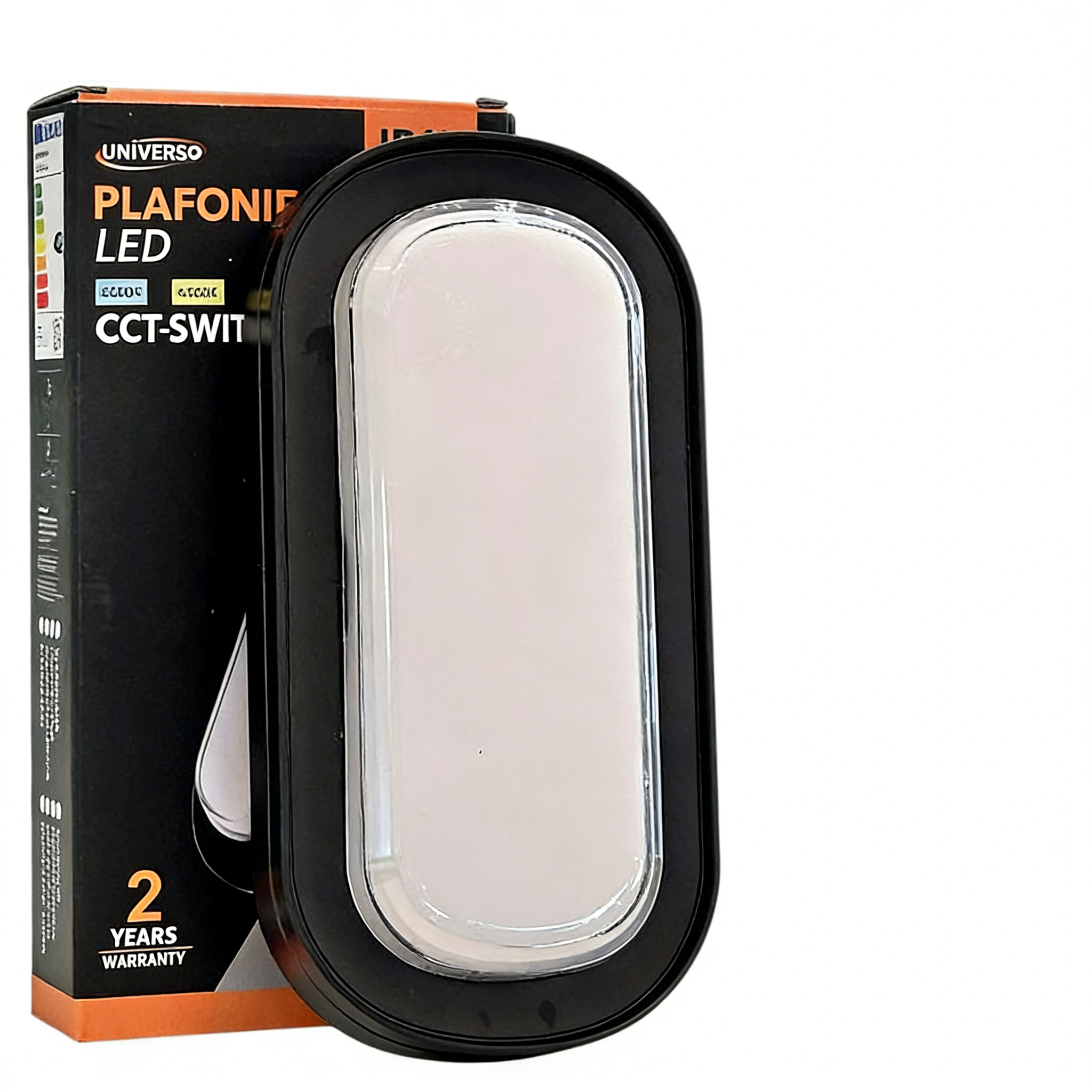 Plafoniera LED SMD Ovale Esterno UNIVERSO XG-907-N3C 23W IP65 | Switch CCT 3in1 3000K-4000K-6500K