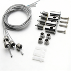 Kit Sospensione UNIVERSO per Pannelli LED 30x30 60x60 120x60 - immagine 2