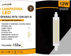 Lampadina LED R7S Universo SPARAC-R7S-12W-001 - 12W Tubolare - immagine 3