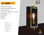 Applique a Muro in Metallo Nero e Bronzo - Stile Industriale - immagine 4