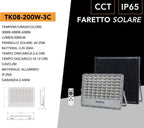 Proiettore LED Solare UNIVERSO TK08-200W - 2000 Lumen IP65 - immagine 3