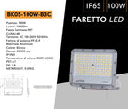 Proiettore SMD LED Slim UNIVERSO BK05-100W-B3C 100W - CCT - immagine 7