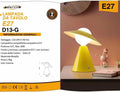 Lampada da Tavolo Moderna con Portalampada E27 – Colori Giallo, Bianco, Nero, Rosso