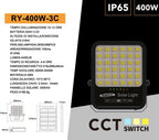 Proiettore LED Solare UNIVERSO RY-400W-3C - 4400 Lumen IP65 - immagine 3